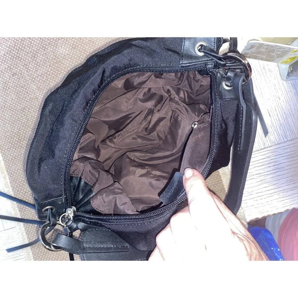 Vintage Lancel Paris Lancel Pop Black Nylon Leather Hobo Tassel Bag Quite Luxury